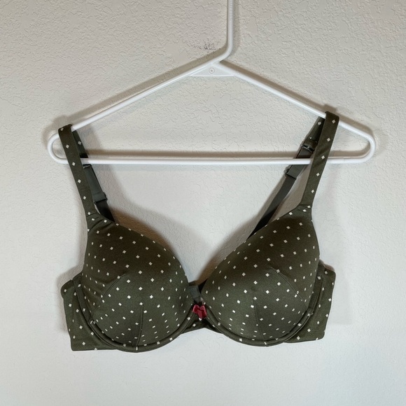 Cacique Intuition Plunge Bra Olive Size 40C - Picture 2 of 6